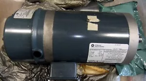 GE 1 HP Motor with Stearns Brake 5K49UN8119 - Picture 1 of 3
