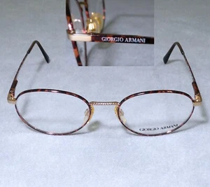 GIORGIO ARMANI EYEGLASSES NEW 222-721 TORTOISE FINISH METAL - Picture 1 of 6