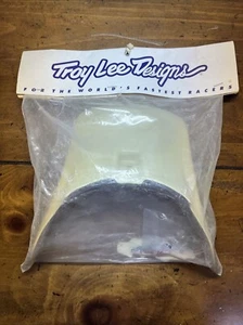 Vintage Troy Lee Designs AERO 2 Visor MX II White Motocross Discolored - Bild 1 von 10