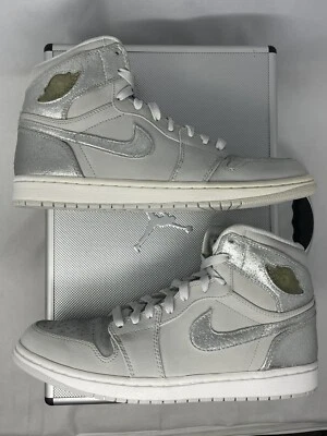 Air Jordan 1 Retro Alto 'Plata 25 Aniversario' 396009 001 Talla 10.5 Foto 1 de 4