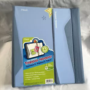 Notebook Trapper Keeper 29096 cartelle stelle blu sembra mai usato - Foto 1 di 6
