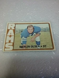 Merlin Olsen Rams 1972 Topps #181 - Imagen 1 de 4
