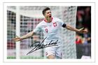ROBERT LEWANDOWSKI Signed Autograph PHOTO Signature Gift Print POLAND Soccer