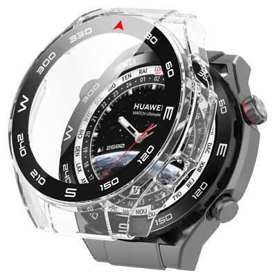 For Huawei Watch Ultimate PC + Tempered Glass Screen Protective Film Case Cover - Image 1 of 4