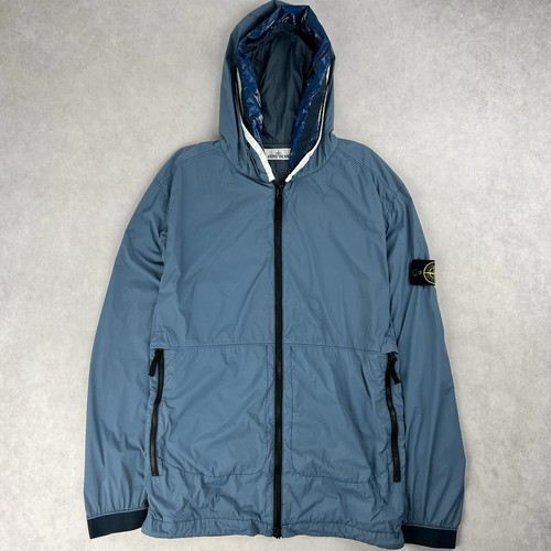 Stone Island Skin Touch Nylon TC Giacca Cappotto Blu XL 3443