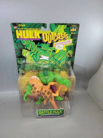 Hulk Outcasts Battle Hullk + Head Ramming Mutant Outcast  1997 Toy Biz Cover