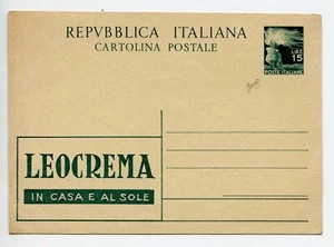 C.P. Lire 15 "Democratica" pubblicitaria Leocrema n. R 8/2 - Picture 1 of 2