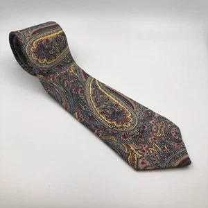 Corbata de seda británica J.B. Britton para barra de moda multicolor cachemira - Imagen 1 de 9