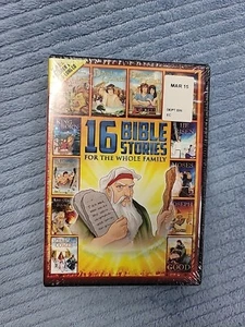 16 Bible Stories Whole Family (DVD, 2015) with Bonus Sing-A-Long CD - NEW Sealed - Picture 1 of 2