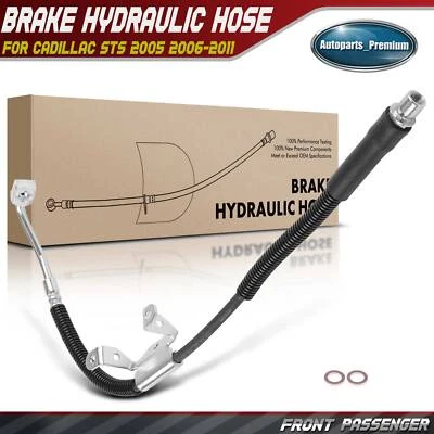 Mangueira hidráulica de freio dianteiro do passageiro para Cadillac STS 2005-2008 2009 2010-2011 - Imagem 1 de 4