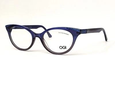 Monturas de gafas de gato OGI Heritage 9112 2066 Japón: azul fundido / 48-17-140 Foto 1 de 4