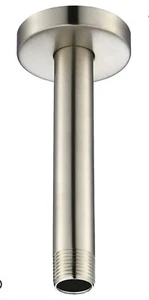 Pfister 015-06CE 6" Rustic Pewter Straight Shower Arm with Flange - Picture 1 of 2