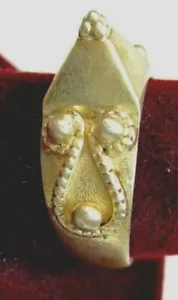 ANILLO TRADICIONAL ASIÁTICO DE PLATA 925 ST DE COLECCIÓN DE 1950, TALLA O S - Imagen 1 de 7