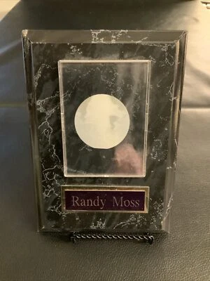 Placa de tarjeta coleccionable grabada Randy Moss Minnesota Vikings NFL #400 Foto 1 de 4