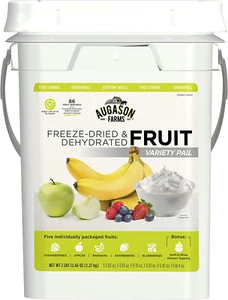 Survival Food Supply Kit Emergency Bucket 4 Gallon Fruit Rations Freeze Dried - Picture 1 of 12