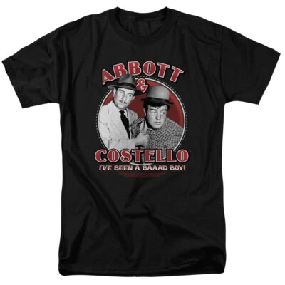 ABBOTT & COSTELLO BAD BOY Licensed Adult Men's Graphic Tee Shirt SM-6XL - Image 1 of 3