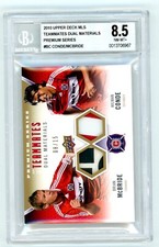 2010 UPPER DECK MLS TEAMMATES MATERIALS PREMIUM BRIAN McBRIDE WILMAN CONDE BGS