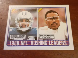 1989 Topps Football Herschel Walker / Eric Dickerson #219 Cowboys/Colts NFL - Picture 1 of 2