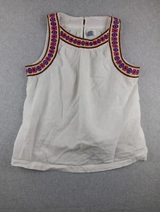 Old Navy Women's Tank Top Casual Lightweight Embroider Trim Size Small Petite - Picture 1 of 7