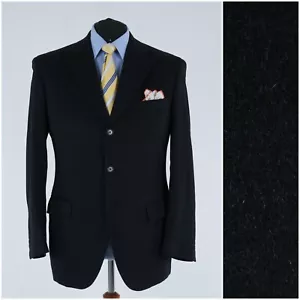 Mens Cashmere Blazer 46R UK Size GLOBUS Black Wool Sport Coat Jacket - Picture 1 of 15