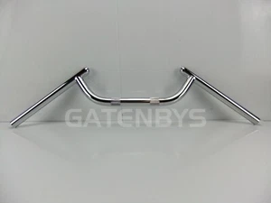 CHROME DROP Cafe Racer Clubman Motorcycle Handlebar 7/8' 27' LONG British ACE - Picture 1 of 6