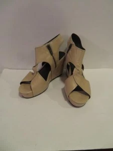 SANDALIAS DE MUJER POUR LA VICTORY BEIGE PLATAFORMA CUERO TALLA 9,5* - Imagen 1 de 7