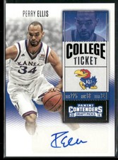 Perry Ellis 2016-17 Panini Contenders Draft Picks College Ticket Auto #149