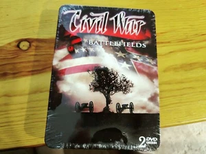 Civil War Battlefields DVDs - 2 disc set sealed- Tin Case - Picture 1 of 2