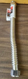 New Everbilt 3/4" FIP x 3/4" FIP x 15" Stainless Steel Flex Hose Water Connector - Picture 1 of 4