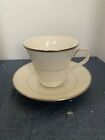 Waterford Lismore Platinum China Footed Cup and Saucer Made in England E