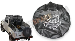 Spare Tyre Cover Stepney Cover Fit for Maruti Gypsy King 1.3L 4WD (Black) - Bild 1 von 9
