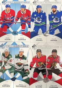 2024-25 Upper Deck  SP Authentic - Collaborations Blue/Green - U-Pick List - Bild 1 von 12