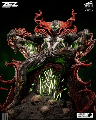 Spawn Throne of Malice Edition | Escultura de resina 1/6 | Héroe oscuro sin pintar Foto 1 de 4