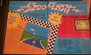 Atari 5200 Countermeasure Pole Position Video Game 16x11 Print Ad 1980s - Picture 1 of 1
