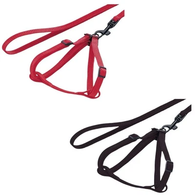 Nobby Nager Nagetiere Geschirr Leine rot schwarz Kaninchen Meerschweinchen Hase - Bild 1 von 3