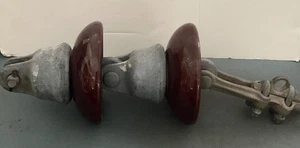 Vintage Locke Aufhängung Isolatoren Stapel Hochspannung Porzellan - Bild 1 von 6