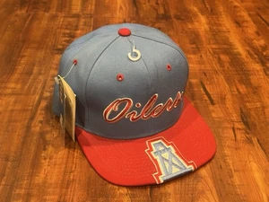 Vintage HOUSTON OILERS Starter Undercover Schrift Druckknopflasche Mütze - Neu mit Etikett mit Mängeln - Bild 1 von 14
