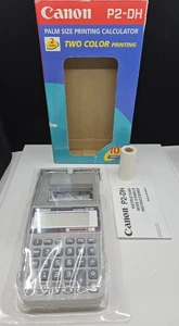 Canon  P2 - DH  Palm Size Printing Calculator 10 Digit - 2 Color - NEW - Picture 1 of 11
