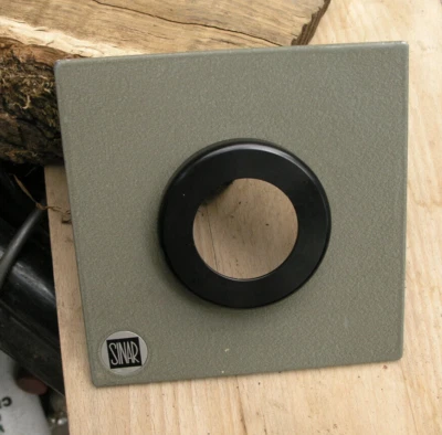 original Sinar Norma 11mm top hat lens board panel for compur copal 1 , 14cm sq - Image 1 of 3