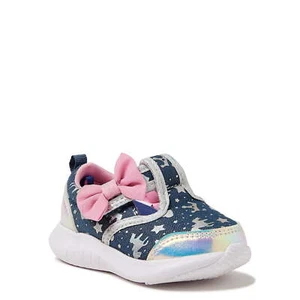 Athletic Works Baby Girls Mary Jane Bow Slip-on Sneaker, Size 5 - Picture 1 of 3