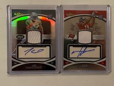 2010 Topps Finest Mike Williams & Joe McKnight RC Auto Jersey Cards