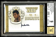 2012 SPORTKINGS MUHAMMAD ALI ON CARD AUTOGRAPH BGS 9 w/ 10 AUTO SP ONLY 5 MADE!