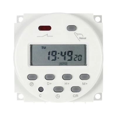 CN101A DC 12V 16A Digital LCD Power Programmable Timer Time Relay Switch UK - Image 1 of 4