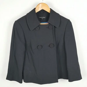 ~ Laura Ashley ~ Black Jacket / Blazer ~ Smart / Formal ~ Double Breasted ~ 10 ~ - Picture 1 of 7