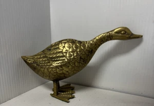 Vintage massive Messing freistehende GÄNSE Figur - Bild 1 von 2