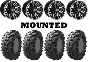 Kit 4 Kenda Bearclaw K299 Tires 25x10-12/25x12.5-12 on Moose 112X Black CAN - Picture 1 of 5