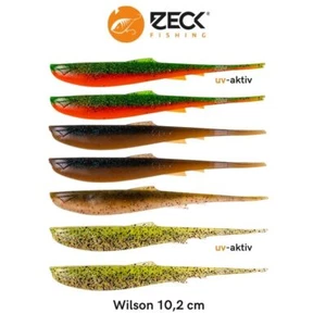 7 Zeck Wilson Gummifische Zander Shads 10,2 cm Drop Shot Köder Barsch Gummiköder - Bild 1 von 8