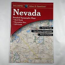 Nevada State Atlas & Gazetteer DeLorme 2012 Topographic Maps GPS Grids