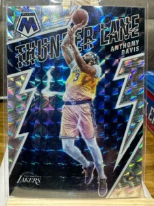 Anthony Davis 2021-22 Mosaic Thunder Lane Insert Card No. 3 Silver Prizm Lakers - Picture 1 of 2