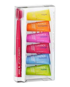 BE YOU Six-taste Mini Pack - Toothpastes 10ml (6 pcs) + CS 5460 - Picture 1 of 1